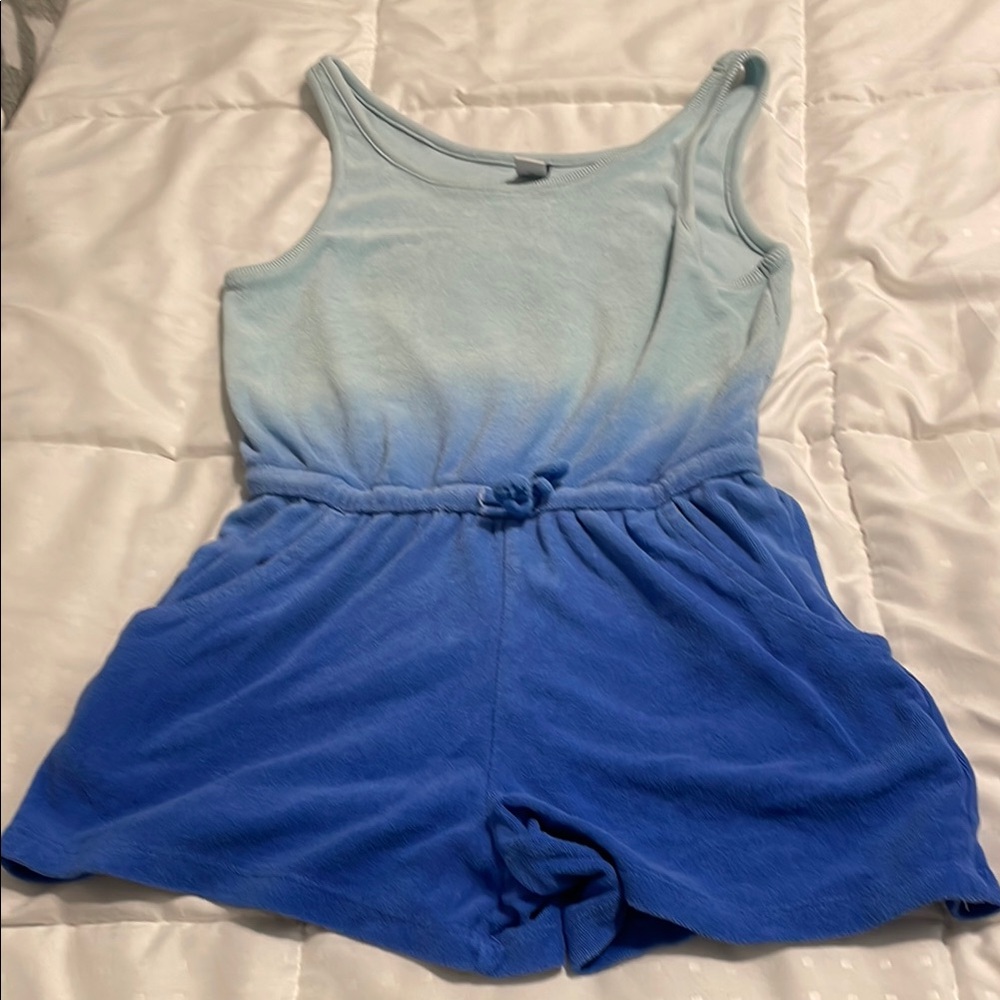 Old Navy Blue Jumpsuit Relaxed Fit Ombre